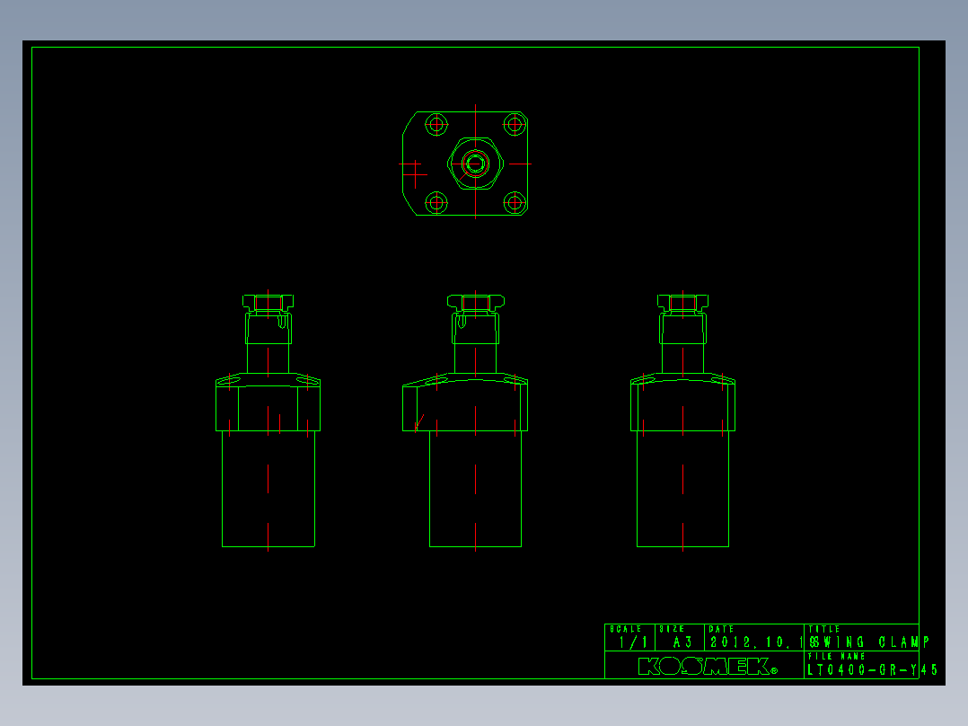 KOSMEKLT0400-GR-Y45多系列多零件图纸模型多系列多零件图纸模型