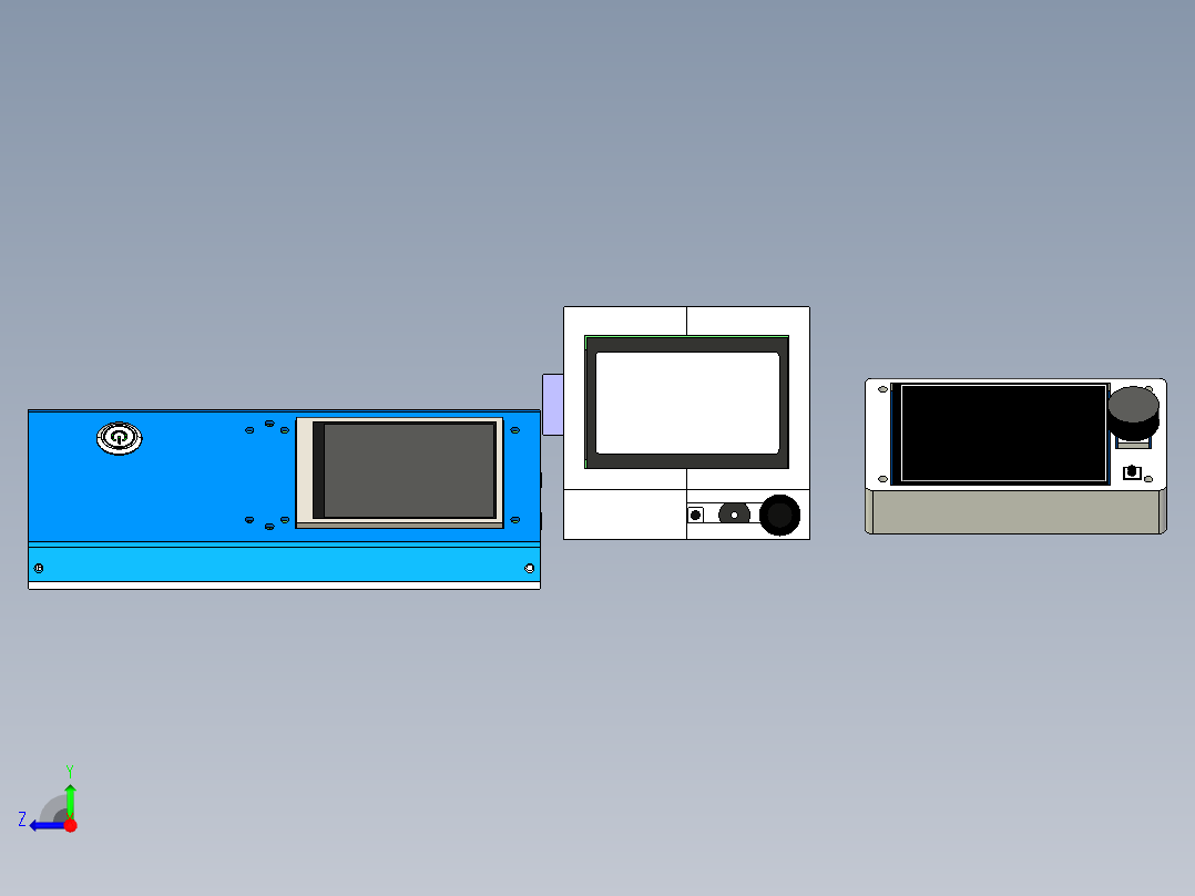 电器柜 电控柜 (101) 机械设计素材右视图