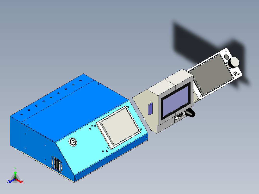 电器柜 电控柜 (101) 机械设计素材正等轴测图