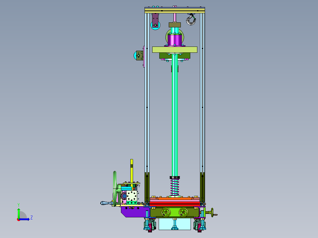 触摸屏落锤检验设备左视图