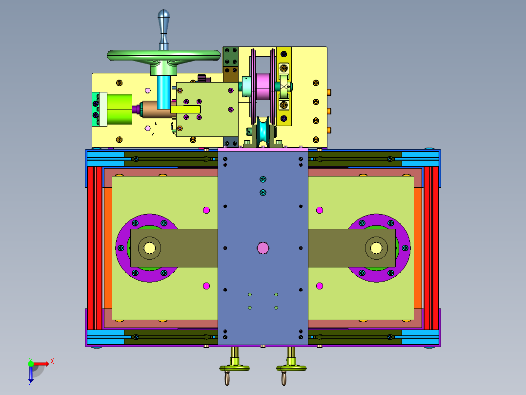 触摸屏落锤检验设备俯视图