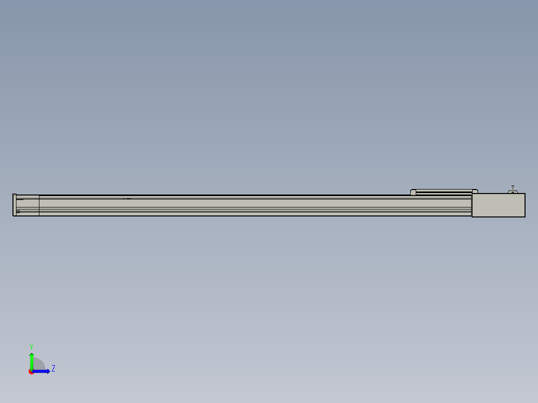 欧规系列-LB8-L75-S1400-BR-ZP75-C3左视图