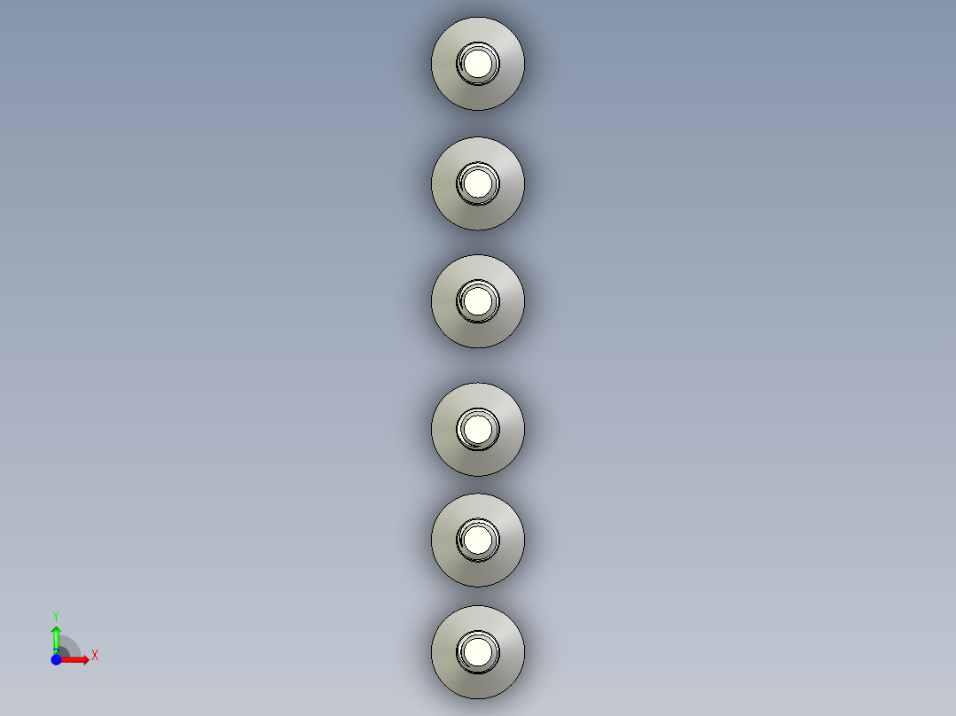 内六角螺栓-M3 Set_CSK Allen Bolt前视图