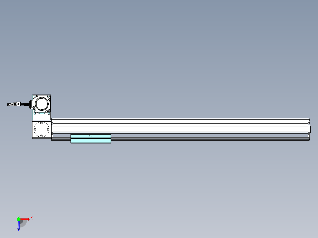 威洛博VBF同步带传动一般环境VBF14-L45-S600-BLD-ZP40-C3俯视图