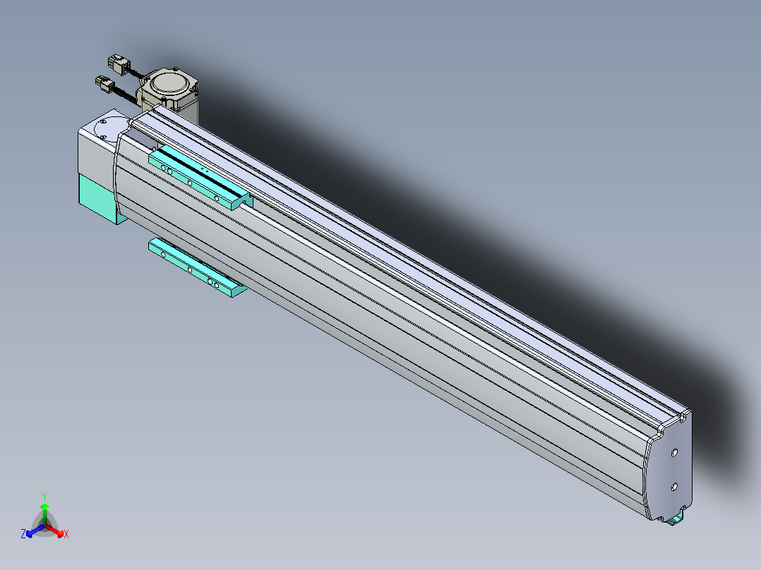 威洛博VBF同步带传动一般环境VBF14-L45-S600-BLD-ZP40-C3正等轴测图