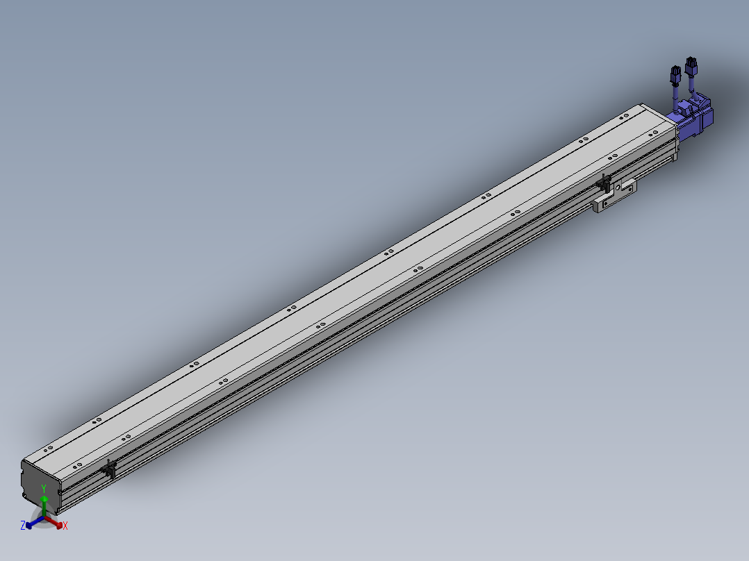 精密模组MY80S-T10-1050L-P10B-BC-C4正等轴测图