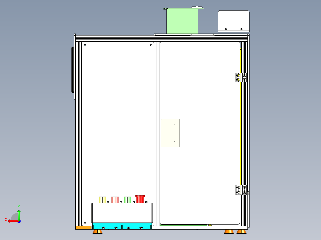 齿轮箱滚珠模块装配step后视图