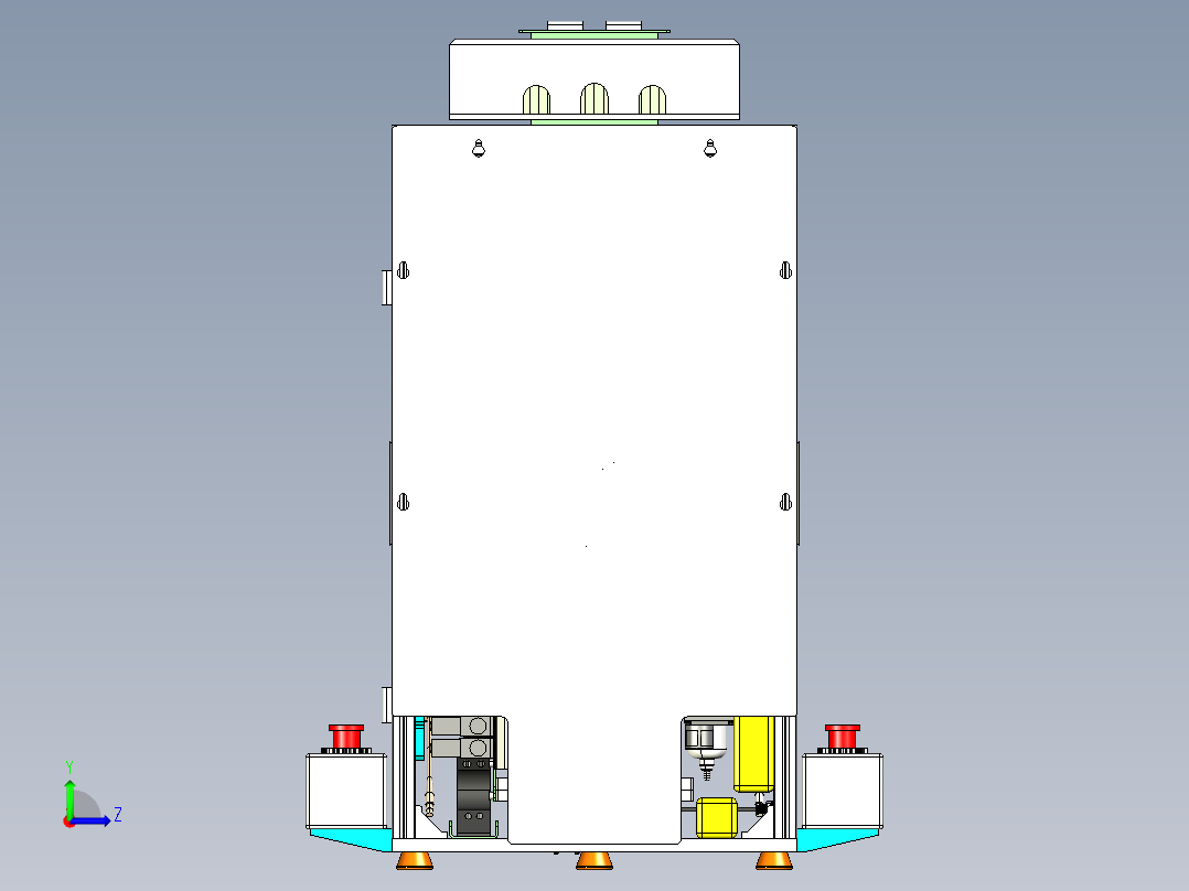 齿轮箱滚珠模块装配step左视图