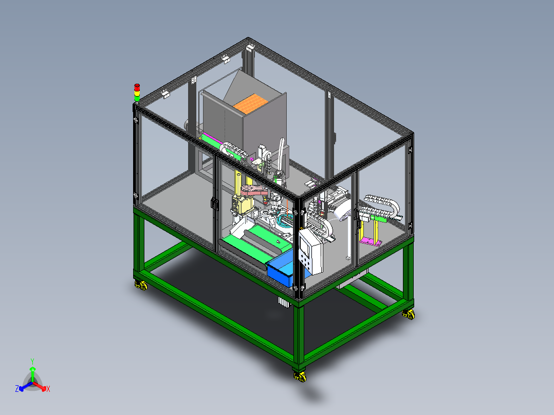 金具组装扣压机sw16可编辑正等轴测图