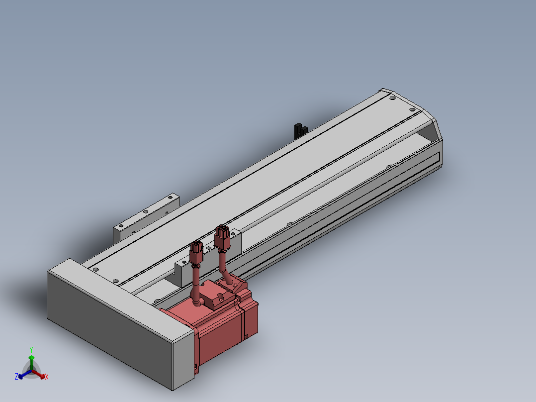 精密模组MY120-T10-250L-BL-P20B-C4-C正等轴测图