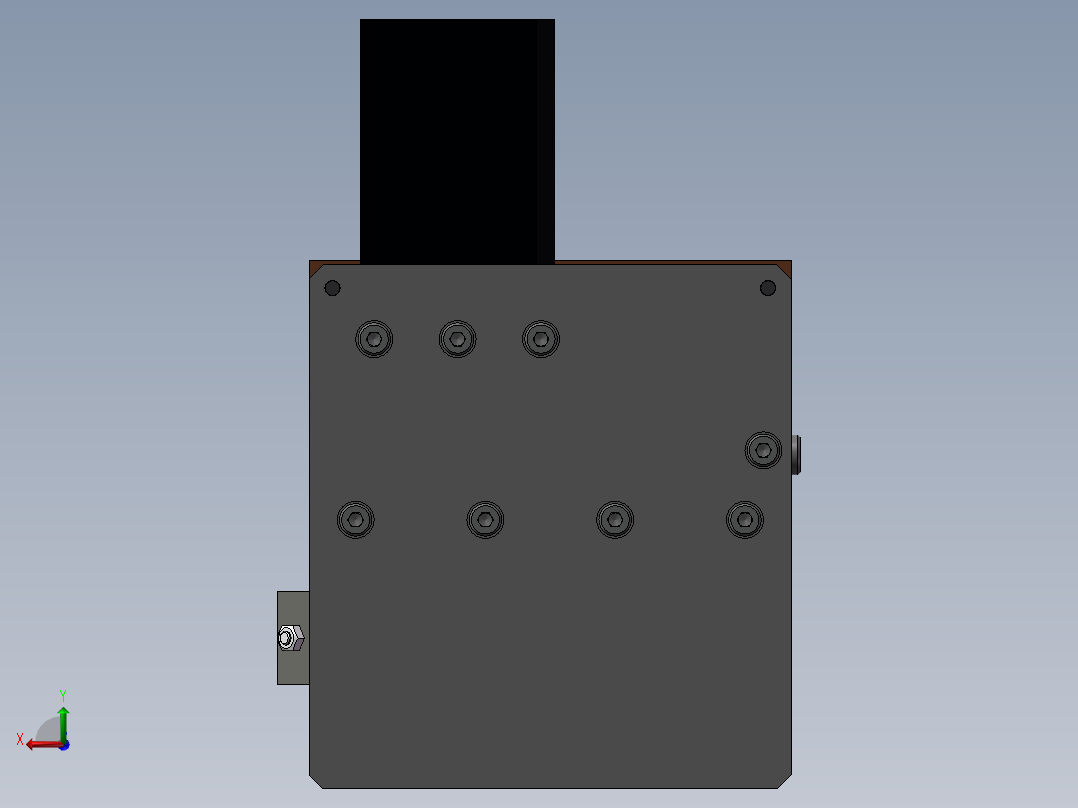 一组海绵清洁机构后视图