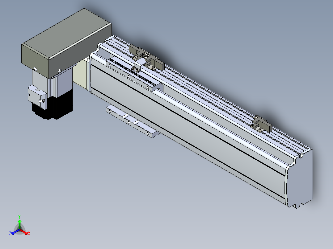 同步带滑台-半封闭B10H-L45-S250-RU-P40-D3