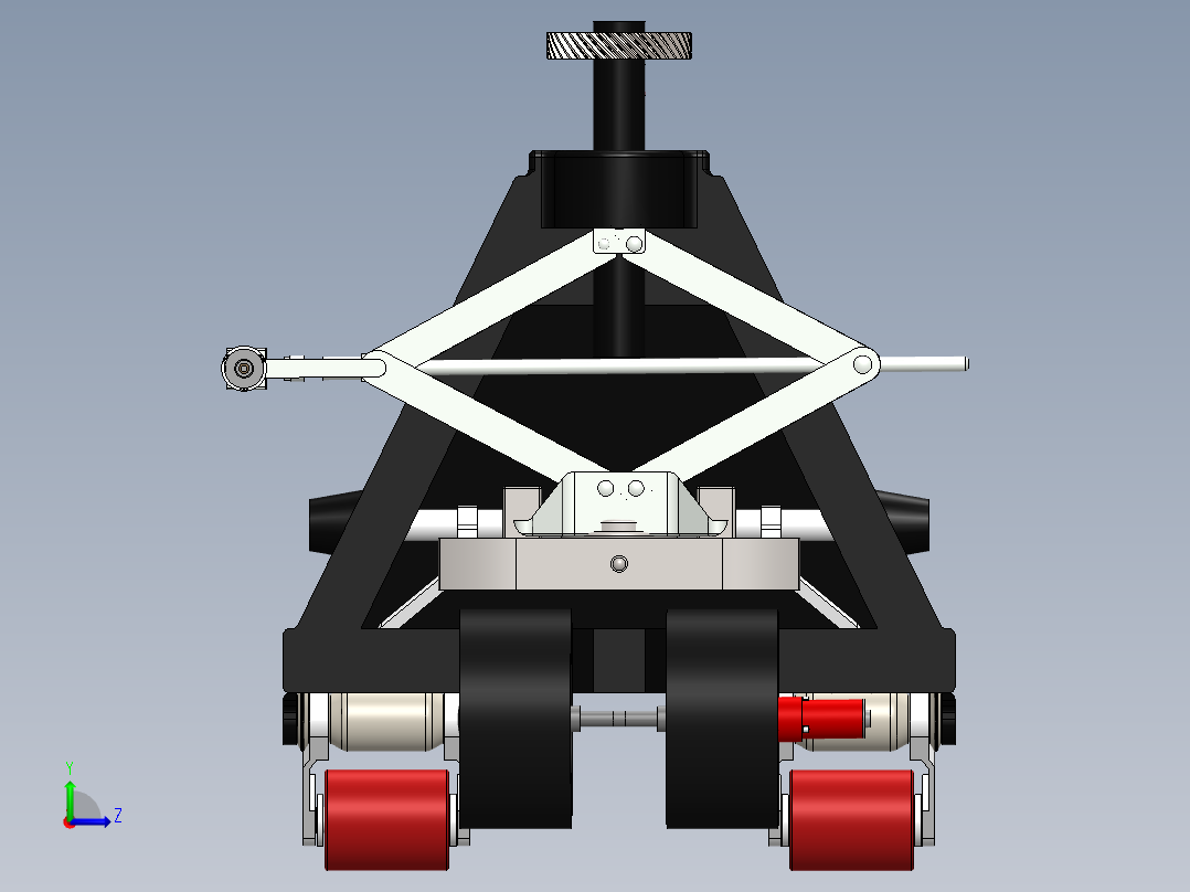 手动托盘升降机改装成AGV左视图