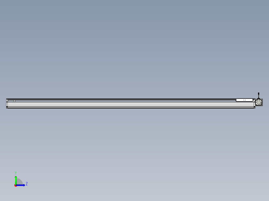 东锦同步带传动-直线滑台模组DH210B-L150-S2800-BL-P750W-C3左视图