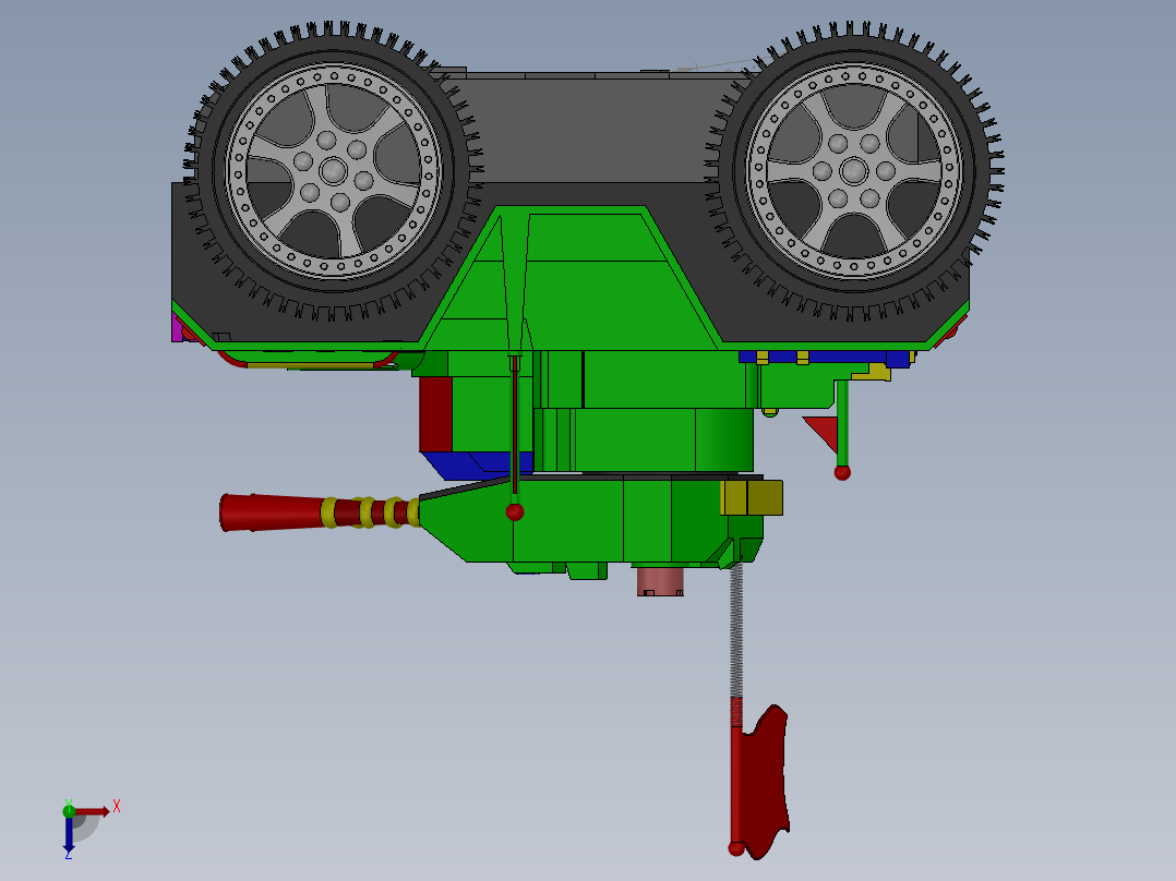 坦克玩具车俯视图