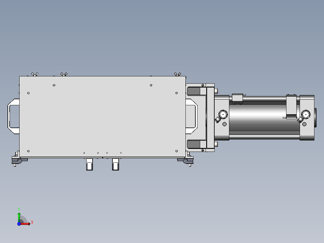 Vertical–组立Push-nut与GEAR_WORM二合一治具-F前视图