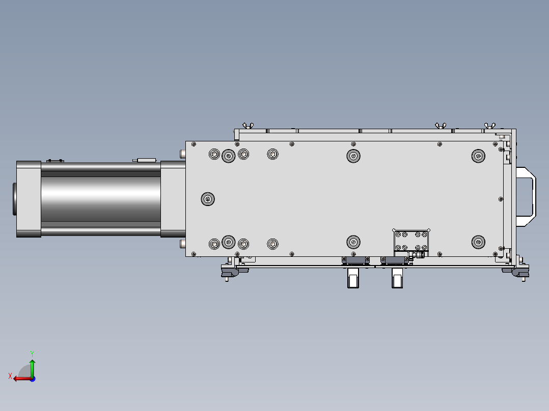 Vertical–组立Push-nut与GEAR_WORM二合一治具-F后视图