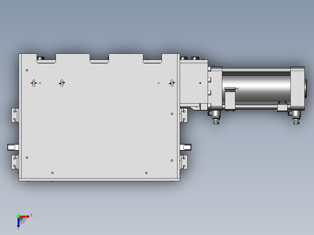 Vertical–组立Push-nut与GEAR_WORM二合一治具-F俯视图