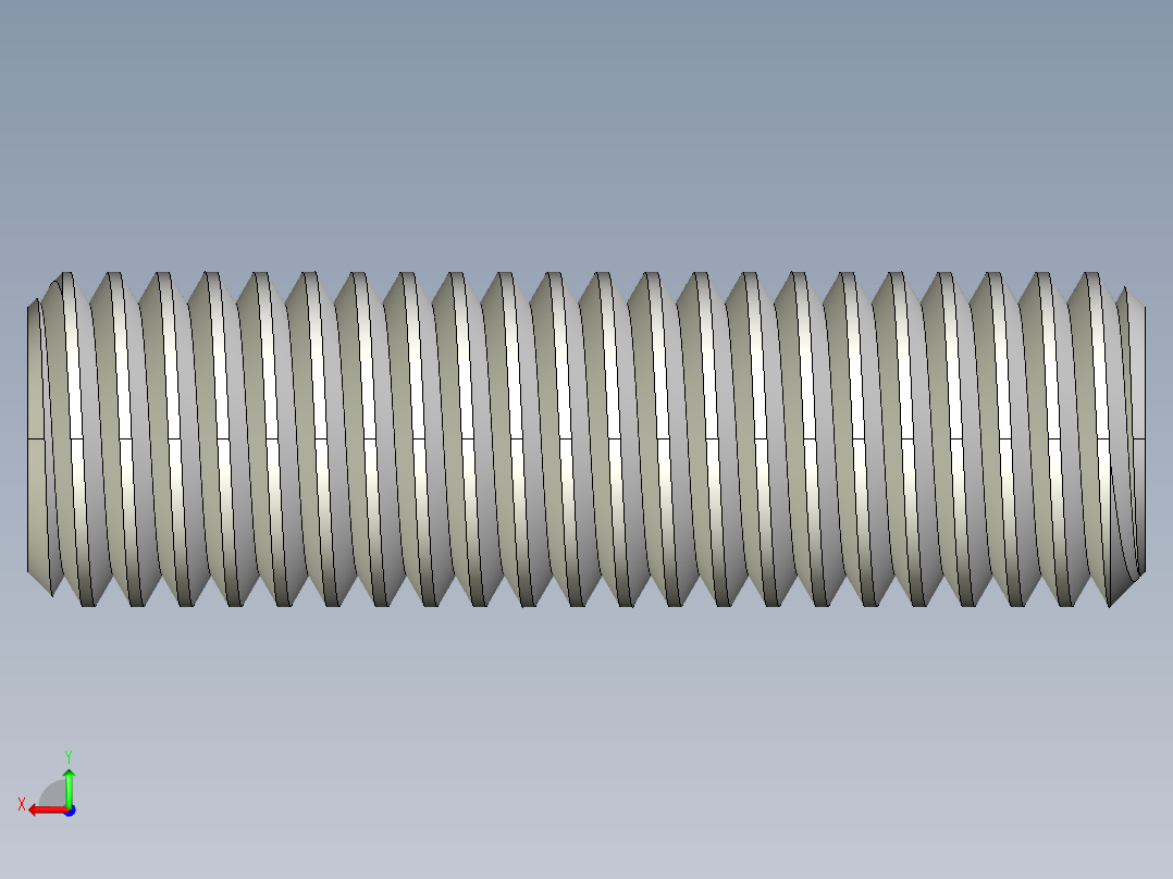 DIN 913-ISO 4026 固定螺钉-M12 L=40.STEP后视图