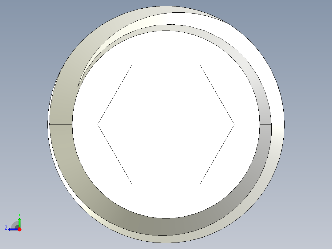 DIN 913-ISO 4026 固定螺钉-M12 L=40.STEP右视图
