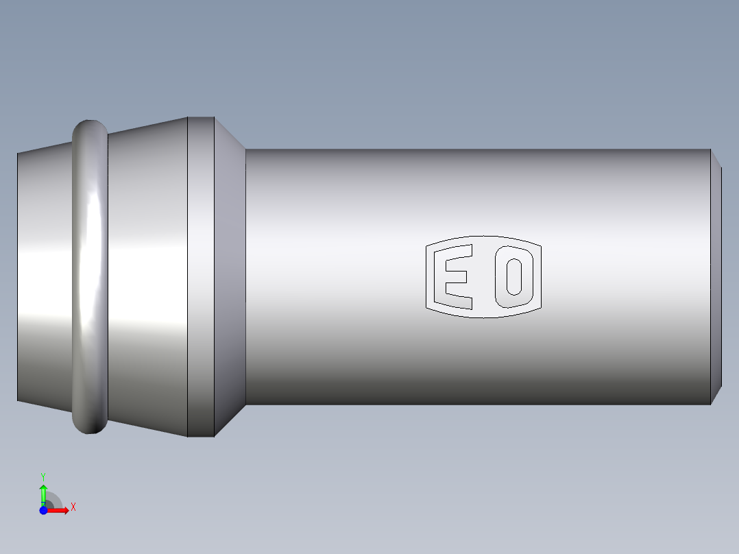 卡套式工业通用硬管接头EO_Schweisskegel_SKA14X2前视图