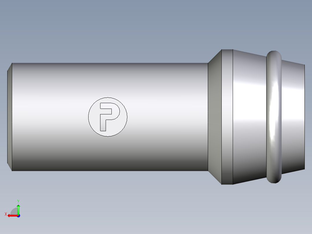 卡套式工业通用硬管接头EO_Schweisskegel_SKA14X2后视图