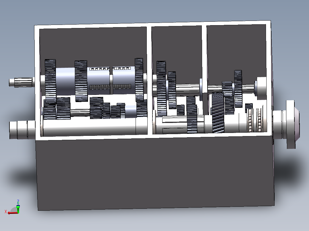 CA6140车床主轴箱模型图设计三维+二维+说明书==712519