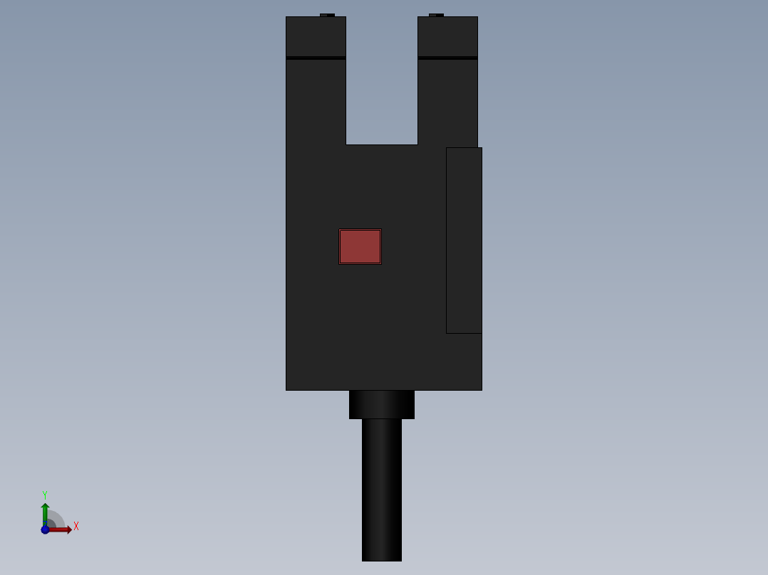 欧姆龙6系槽型光电（常用）导线引出型2M-EE-SX677-WR前视图