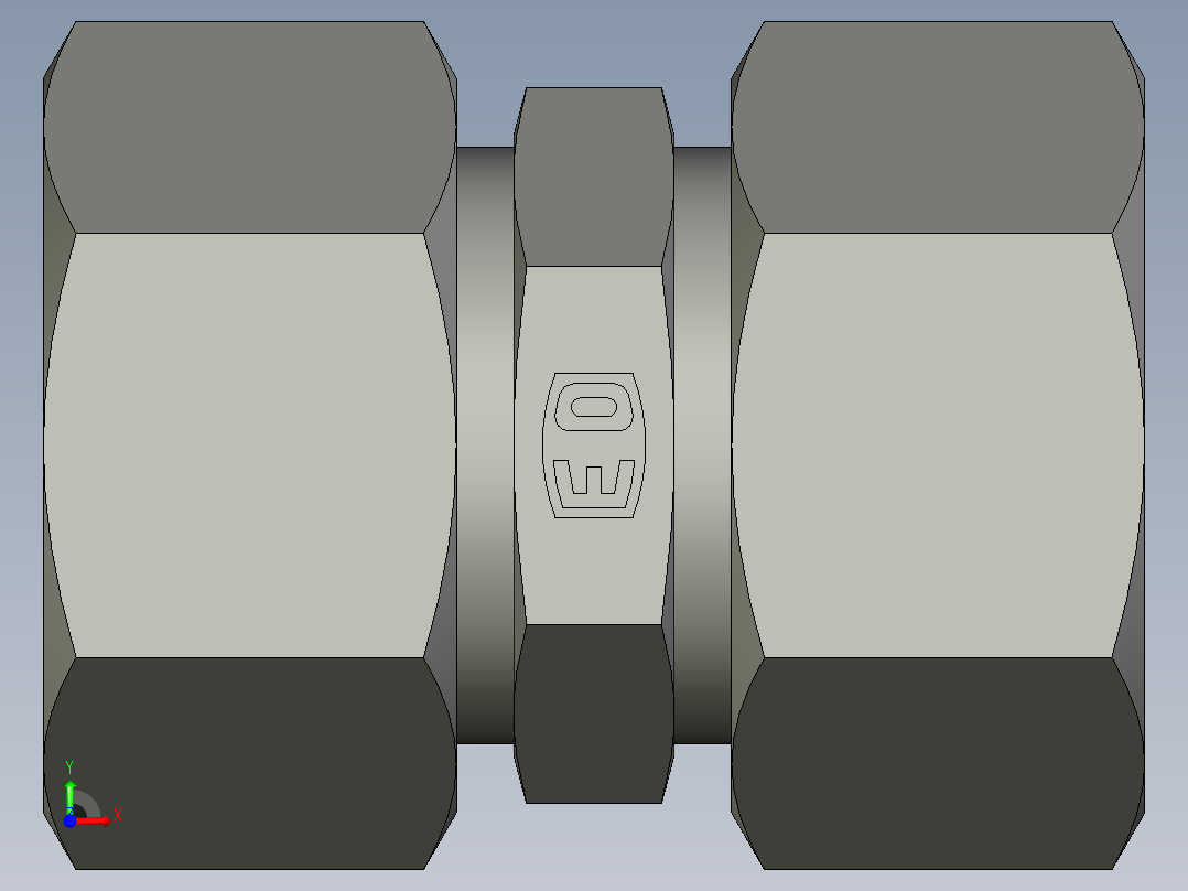 卡套式工业通用硬管接头EO Union G18LCF前视图