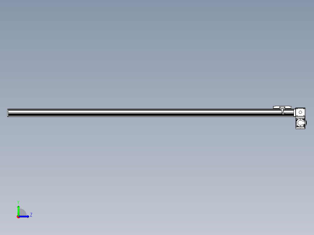 同步带全封闭直线模组TPA-HCB-105D-90-L1800-RP-C-P20-N3左视图