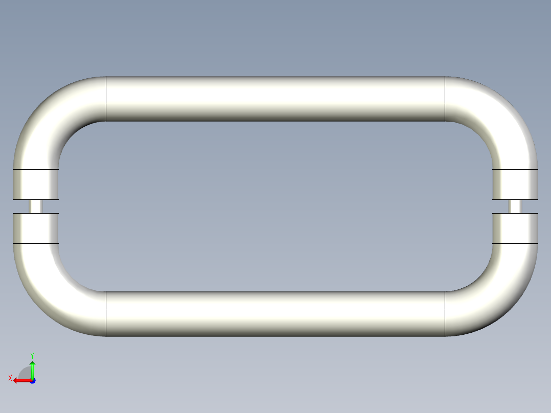 取手(不銹鋼)ER(C)-3D多系列多零件图纸模型后视图