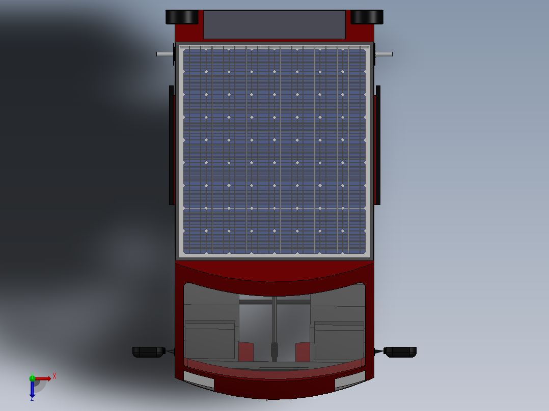 混合动力电动三轮车--sw俯视图