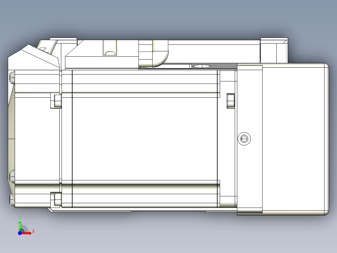 同步带全封闭直线模组TPA-HCB-105D-90-L1600-MR-C-P20-N3前视图