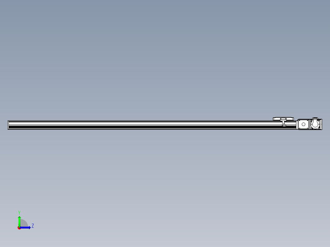 同步带全封闭直线模组TPA-HCB-105D-90-L1600-MR-C-P20-N3左视图
