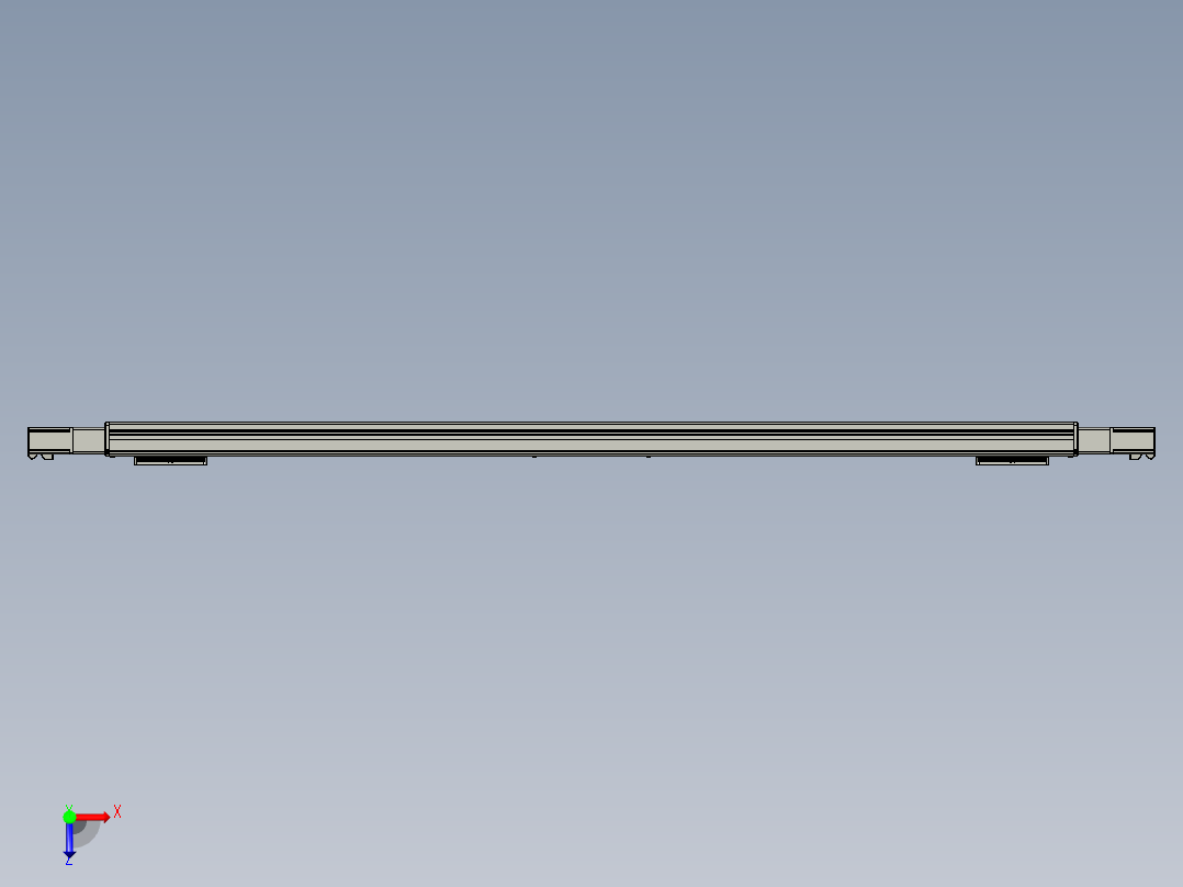威洛博双电机滑台-VC14D2-S800-BC-P40-C6俯视图