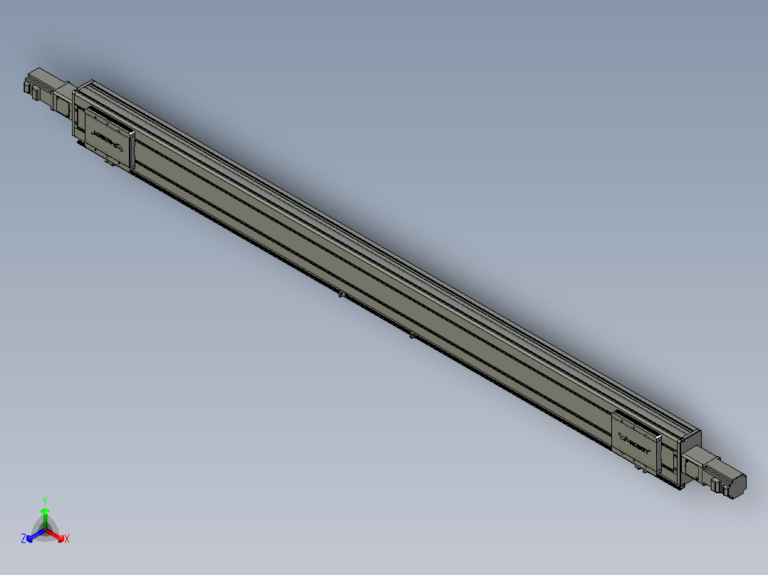 威洛博双电机滑台-VC14D2-S800-BC-P40-C6正等轴测图