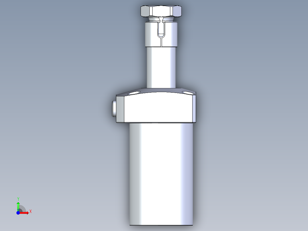 KOSMEKLHA0550-CR-Q25多系列多零件图纸模型前视图