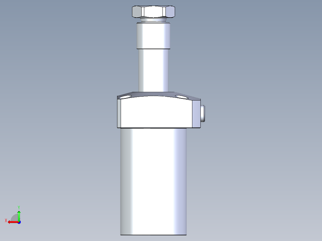 KOSMEKLHA0550-CR-Q25多系列多零件图纸模型后视图