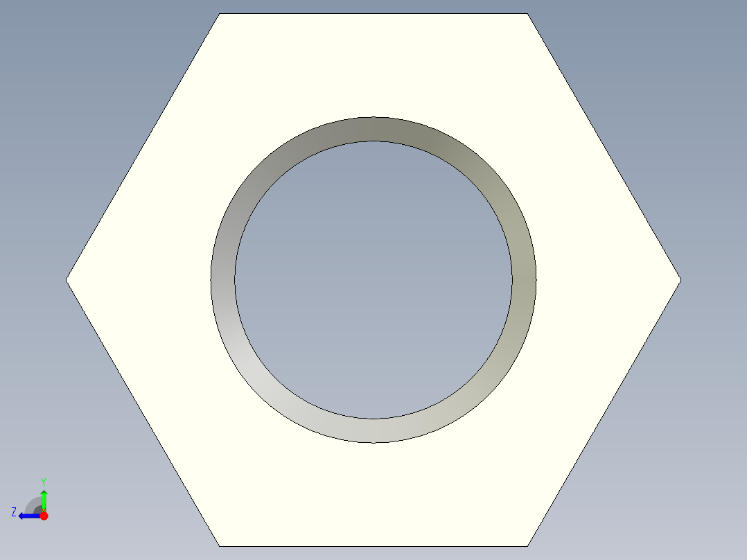 螺母-Nut_M11-5-18-45-0.stp右视图