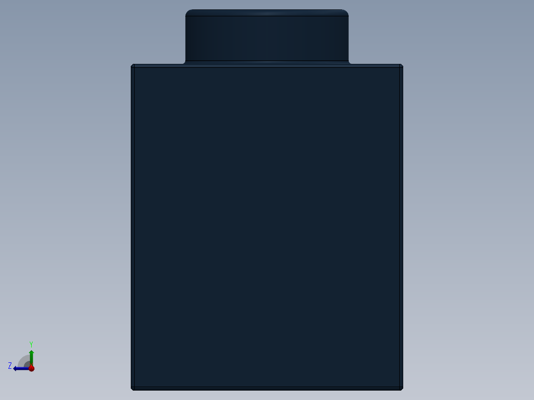 乐高机械组积木（横梁）-4227700 - 3895 Earth (Navy) Blue Technic Brick 1 x 12 with Holes右视图