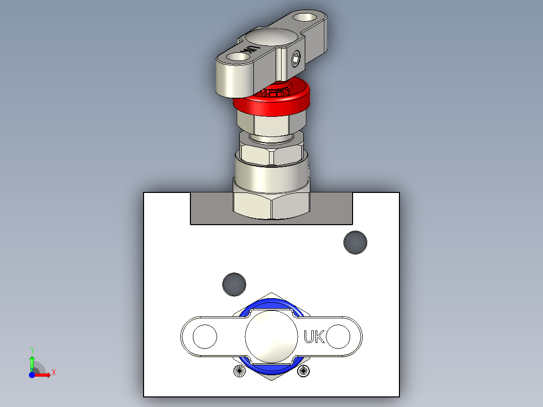 帕克双阀歧管前视图
