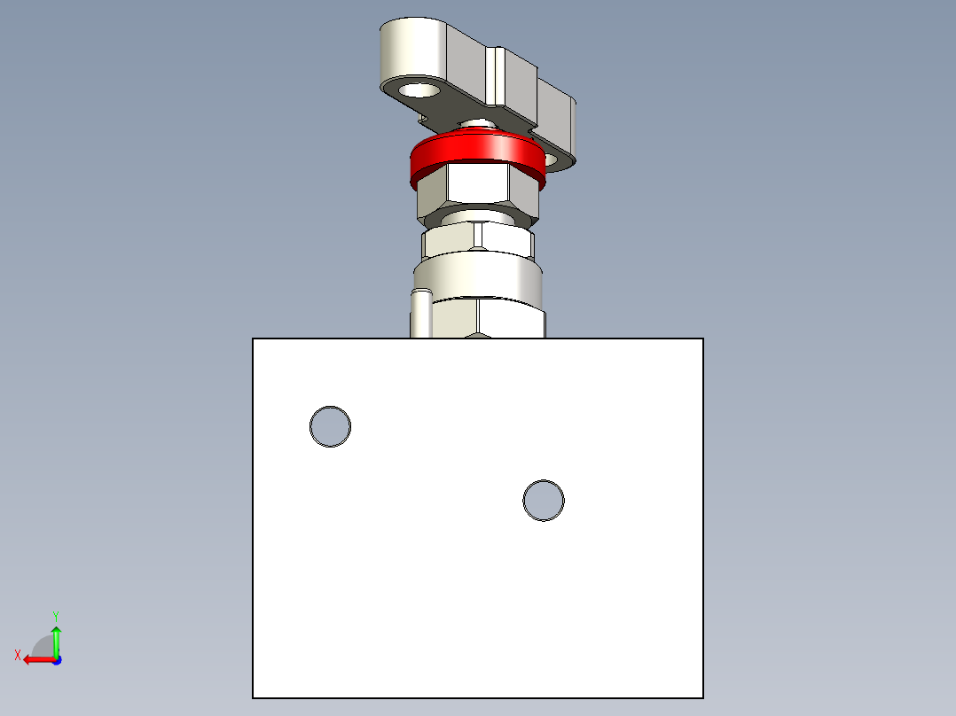 帕克双阀歧管后视图