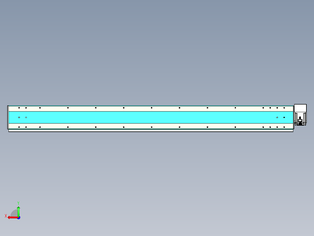 威洛博VBC同步带传动一无尘环境VBC17-L45-S1750-BRD-ZP75-C3后视图