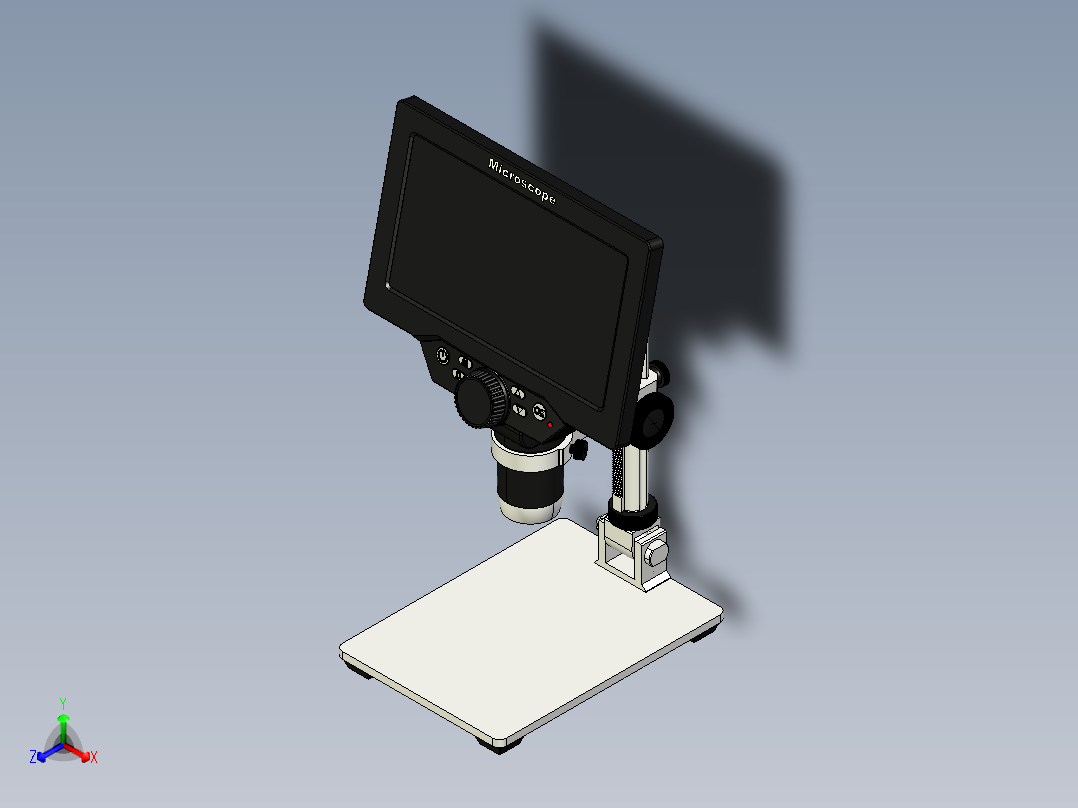 数码显微镜正等轴测图