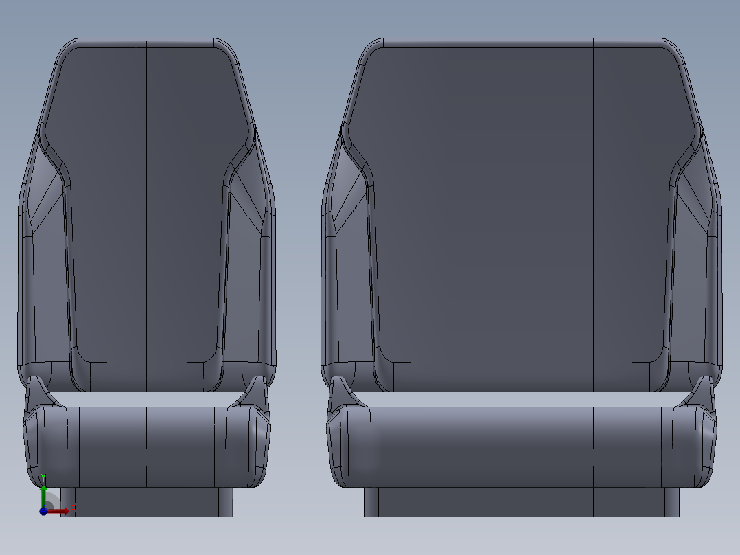 汽车座椅 (32)前视图