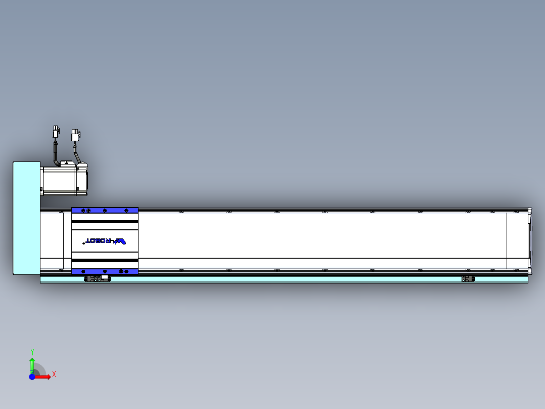VF丝杆传动-一般环境VF14-Lxx-C-S750-BR-ZP40-C3前视图