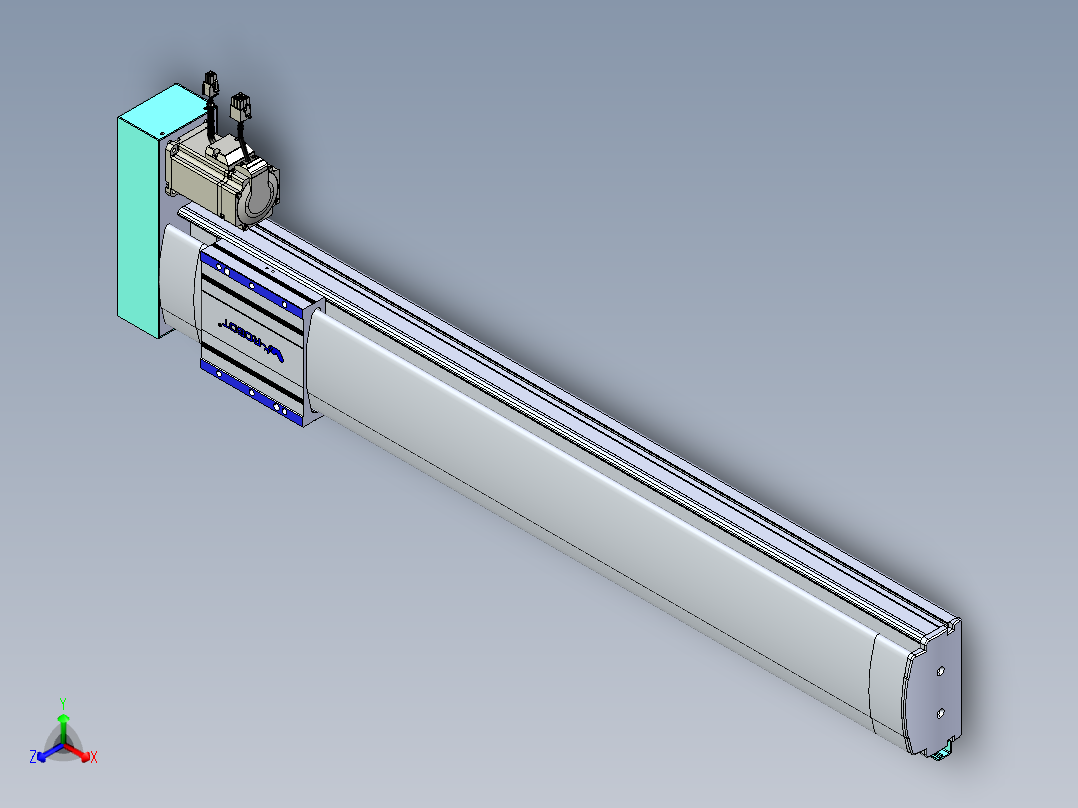 VF丝杆传动-一般环境VF14-Lxx-C-S750-BR-ZP40-C3正等轴测图