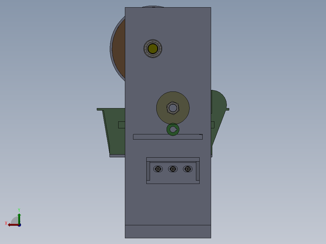 精装书壳的涂胶机构后视图