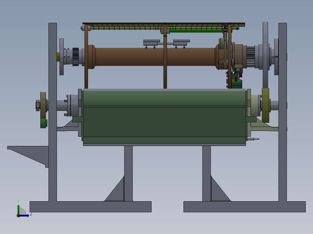 精装书壳的涂胶机构左视图