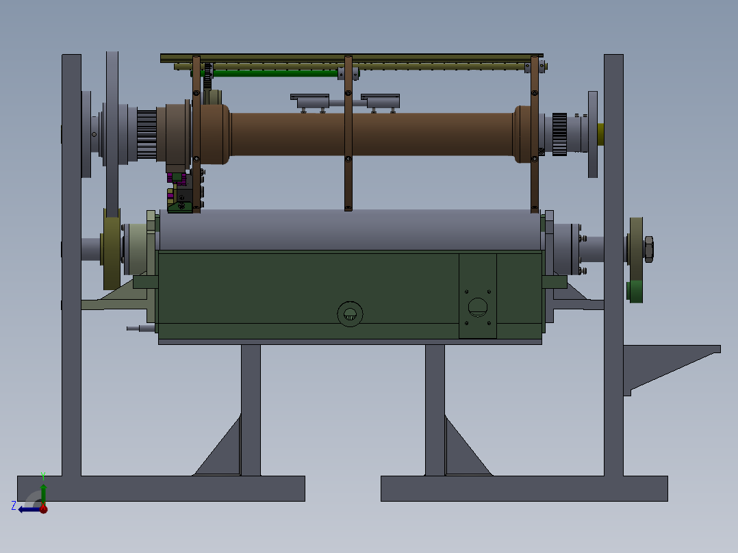 精装书壳的涂胶机构右视图